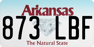 AR license plate 873LBF