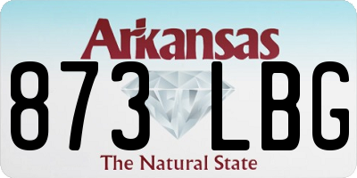 AR license plate 873LBG