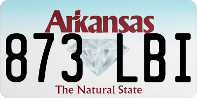 AR license plate 873LBI