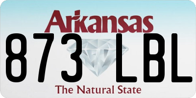 AR license plate 873LBL