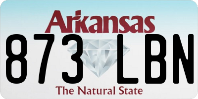 AR license plate 873LBN