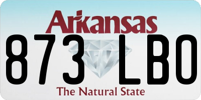 AR license plate 873LBO