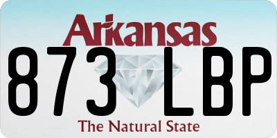 AR license plate 873LBP