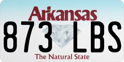 AR license plate 873LBS