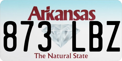 AR license plate 873LBZ