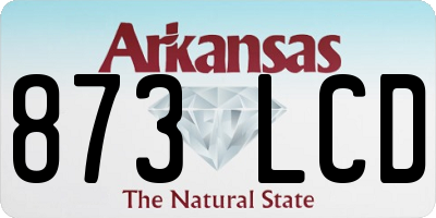 AR license plate 873LCD