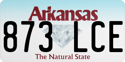 AR license plate 873LCE
