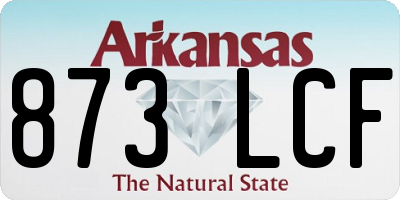 AR license plate 873LCF
