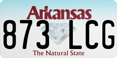 AR license plate 873LCG