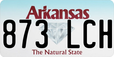 AR license plate 873LCH