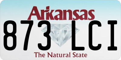 AR license plate 873LCI