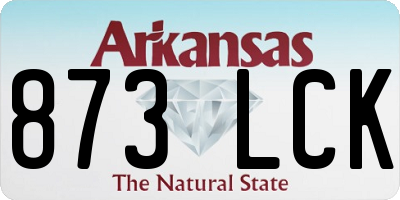 AR license plate 873LCK