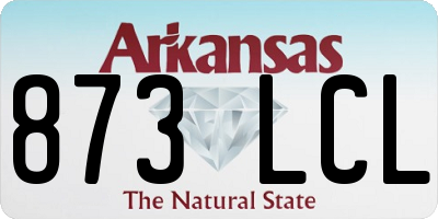 AR license plate 873LCL