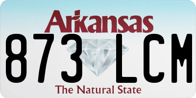 AR license plate 873LCM