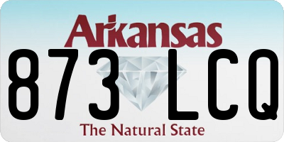 AR license plate 873LCQ