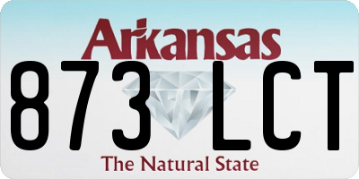 AR license plate 873LCT