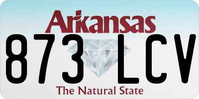 AR license plate 873LCV