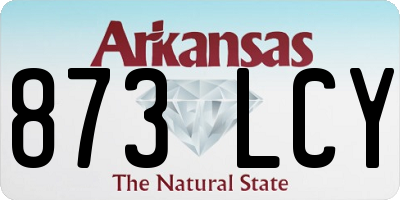 AR license plate 873LCY