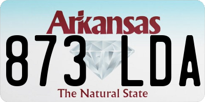 AR license plate 873LDA