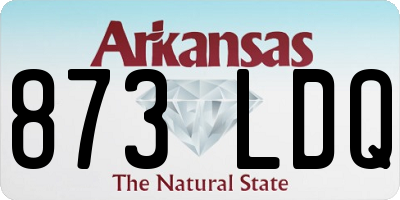 AR license plate 873LDQ