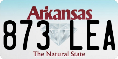 AR license plate 873LEA