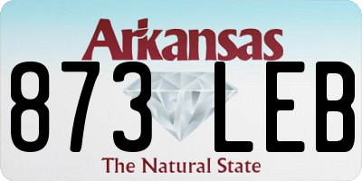 AR license plate 873LEB