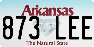 AR license plate 873LEE