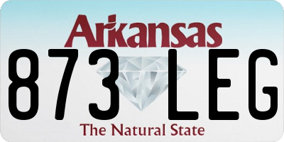 AR license plate 873LEG