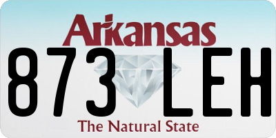 AR license plate 873LEH