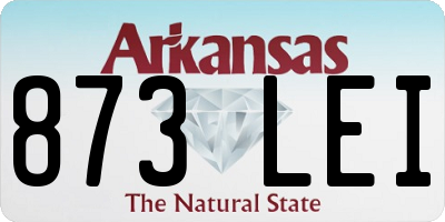 AR license plate 873LEI