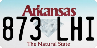AR license plate 873LHI