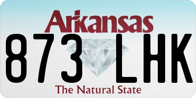 AR license plate 873LHK