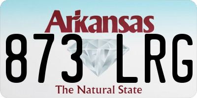 AR license plate 873LRG