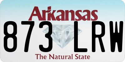 AR license plate 873LRW