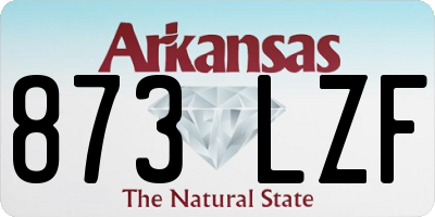 AR license plate 873LZF