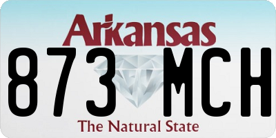 AR license plate 873MCH