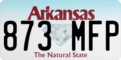 AR license plate 873MFP