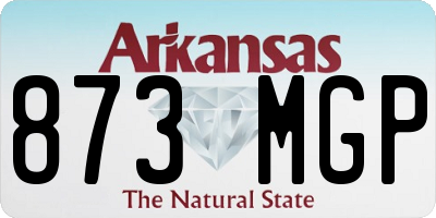 AR license plate 873MGP