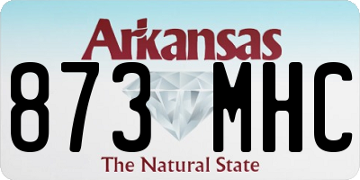 AR license plate 873MHC