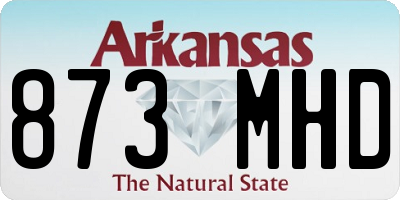 AR license plate 873MHD