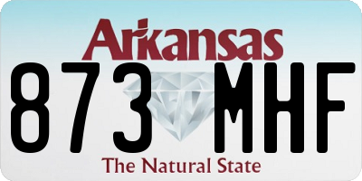 AR license plate 873MHF
