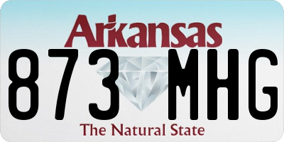 AR license plate 873MHG