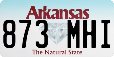 AR license plate 873MHI