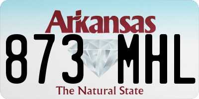AR license plate 873MHL