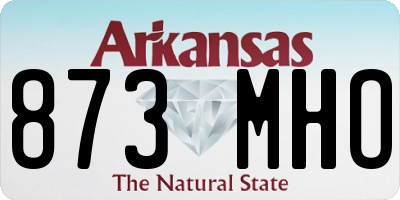 AR license plate 873MHO