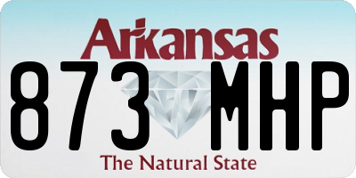 AR license plate 873MHP