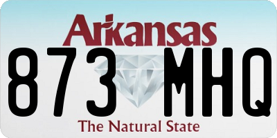 AR license plate 873MHQ
