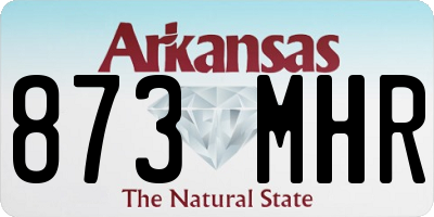 AR license plate 873MHR