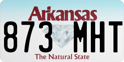 AR license plate 873MHT