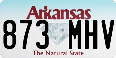 AR license plate 873MHV